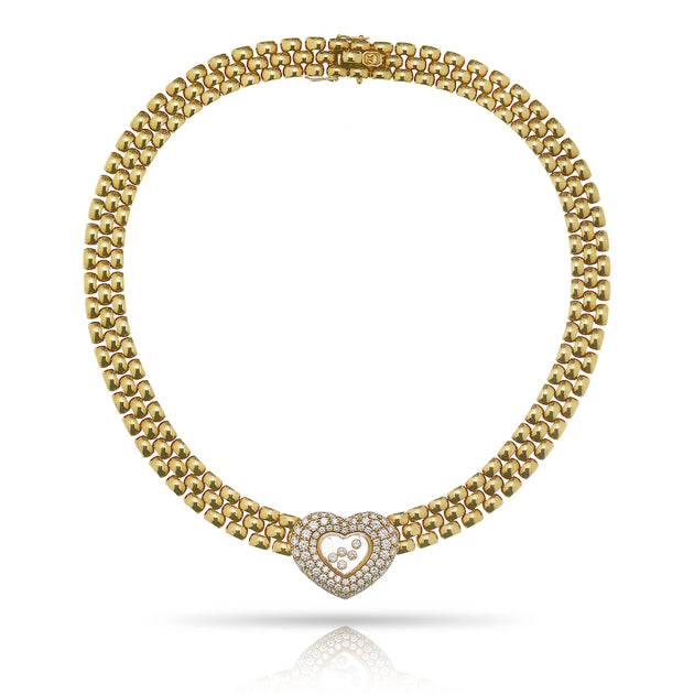Chopard High Jewelry Diamond Gemstone White Gold Collar Necklace