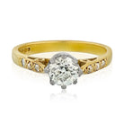 0.72 carat Old European Cut Diamond G/SI1 EGLUS Ring - The Back Vault