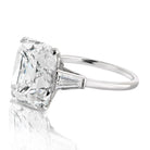 8 carat Cushion Old Mine Cut Diamond L/SI2 GIA Engagement Ring - The Back Vault