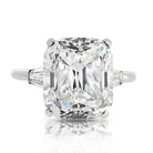 8 carat Cushion Old Mine Cut Diamond L/SI2 GIA Engagement Ring - The Back Vault