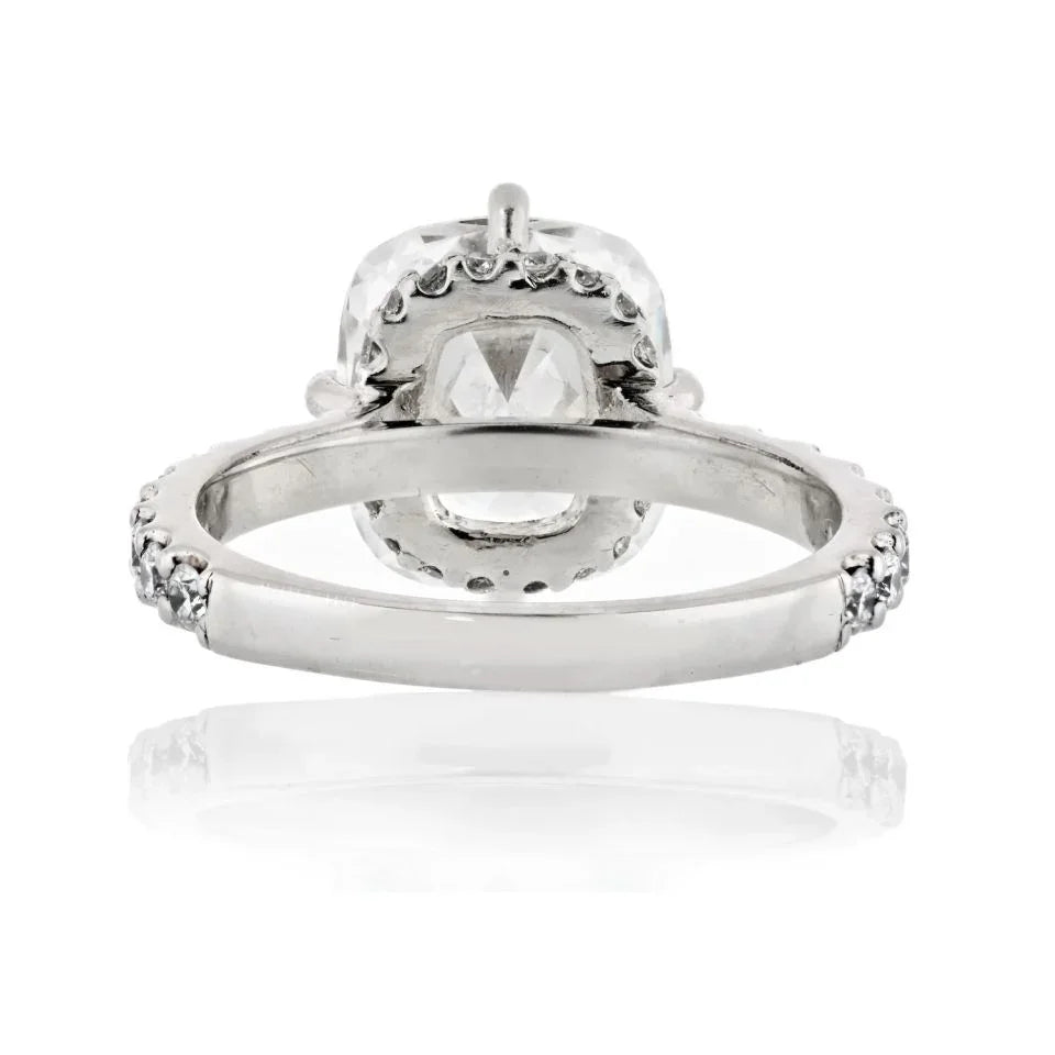 5 carat Cushion Cut Diamond E/VS1 GIA Ring - The Back Vault