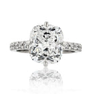 5 carat Cushion Cut Diamond E/VS1 GIA Ring - The Back Vault