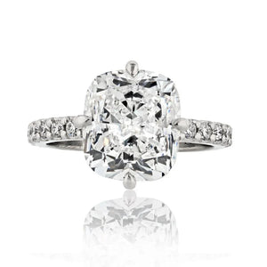 5 carat Cushion Cut Diamond E/VS1 GIA  Ring