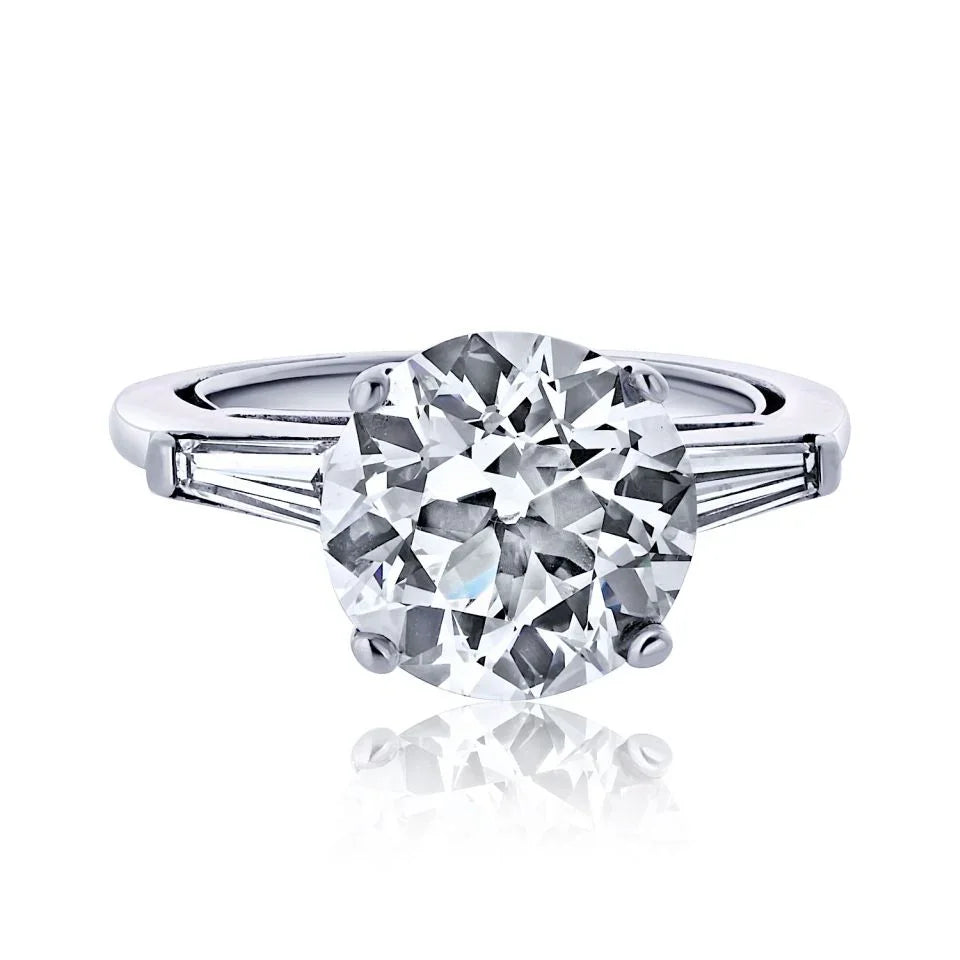 4 carat Old European Cut Diamond K/VVS2 GIA Engagement Ring - The Back Vault