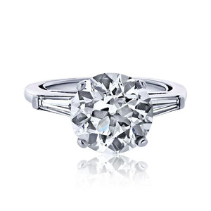 4 carat Old European Cut Diamond K/VVS2 GIA Engagement Ring