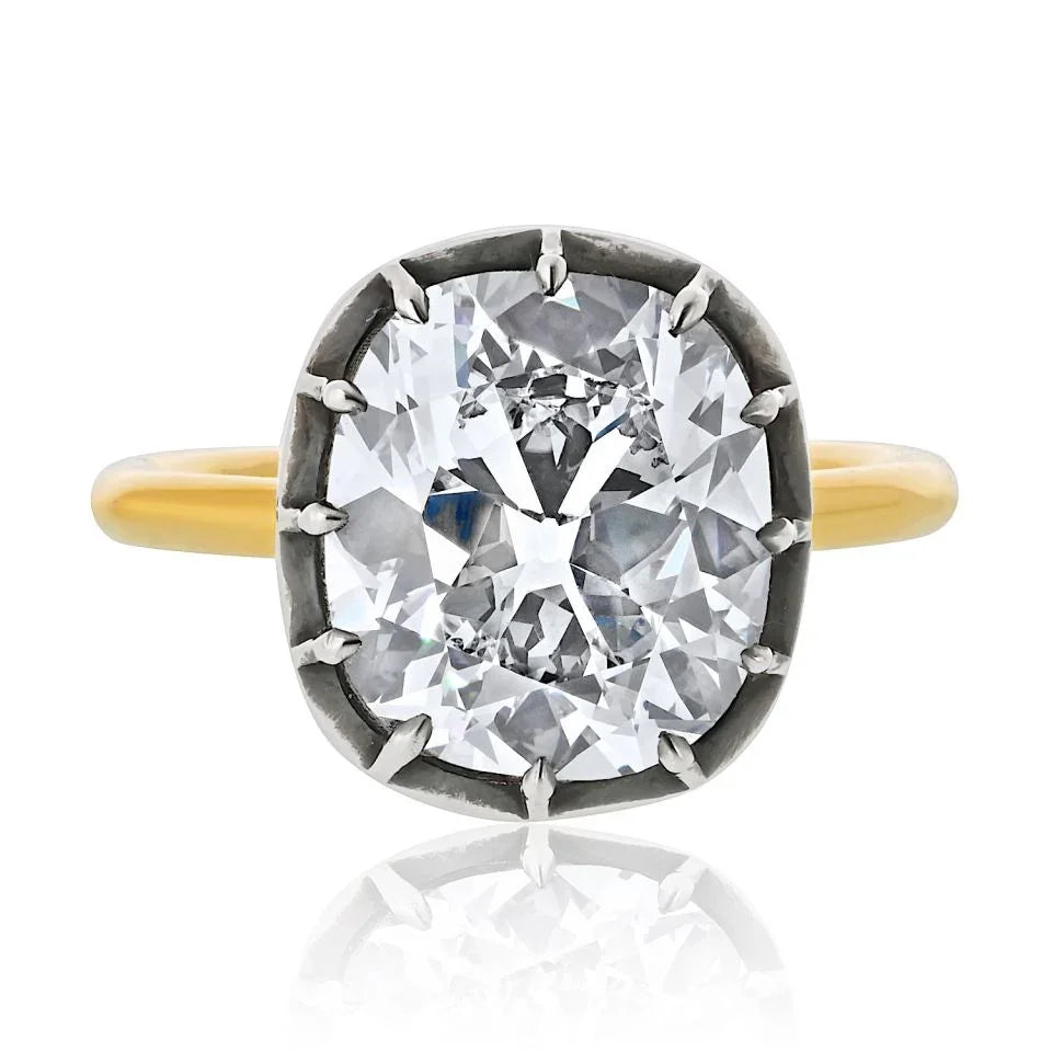 5 carat Cushion Cut Diamond F/VS1 GIA Engagement Ring - The Back Vault