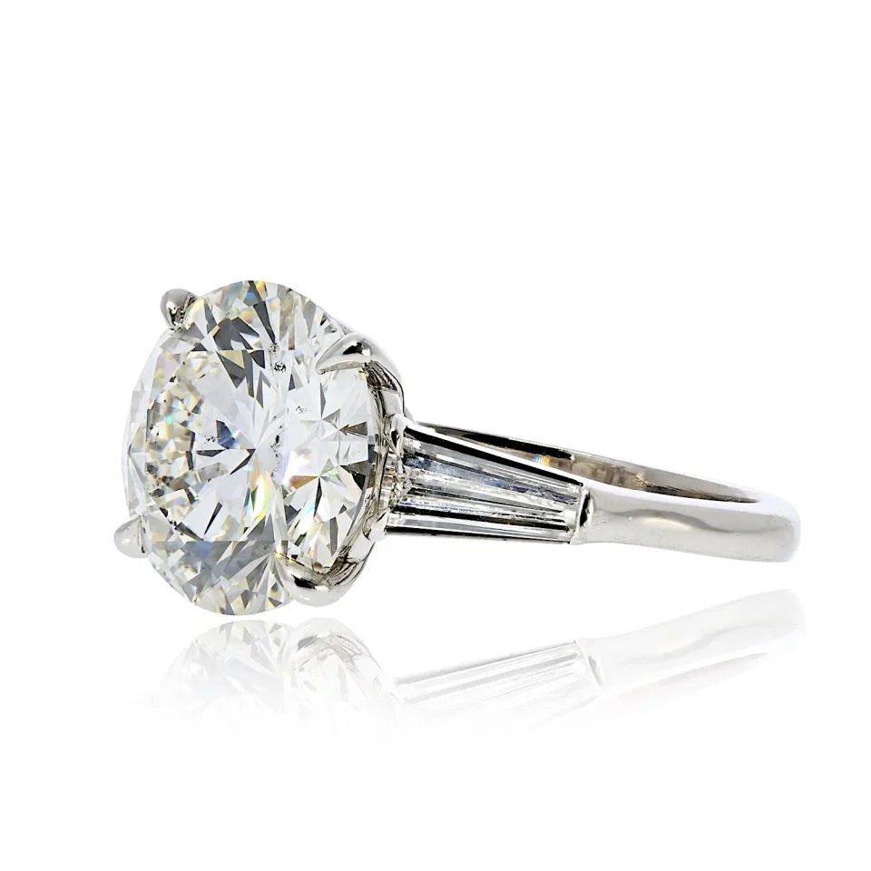 5.70ct carat Round Diamond I/SI1 GIA Engagement Ring - The Back Vault