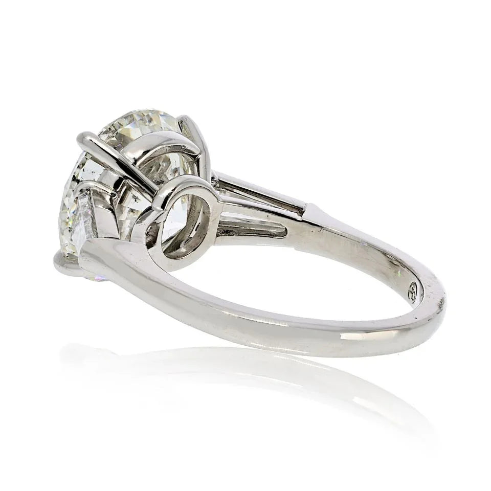 5.70ct carat Round Diamond I/SI1 GIA Engagement Ring - The Back Vault
