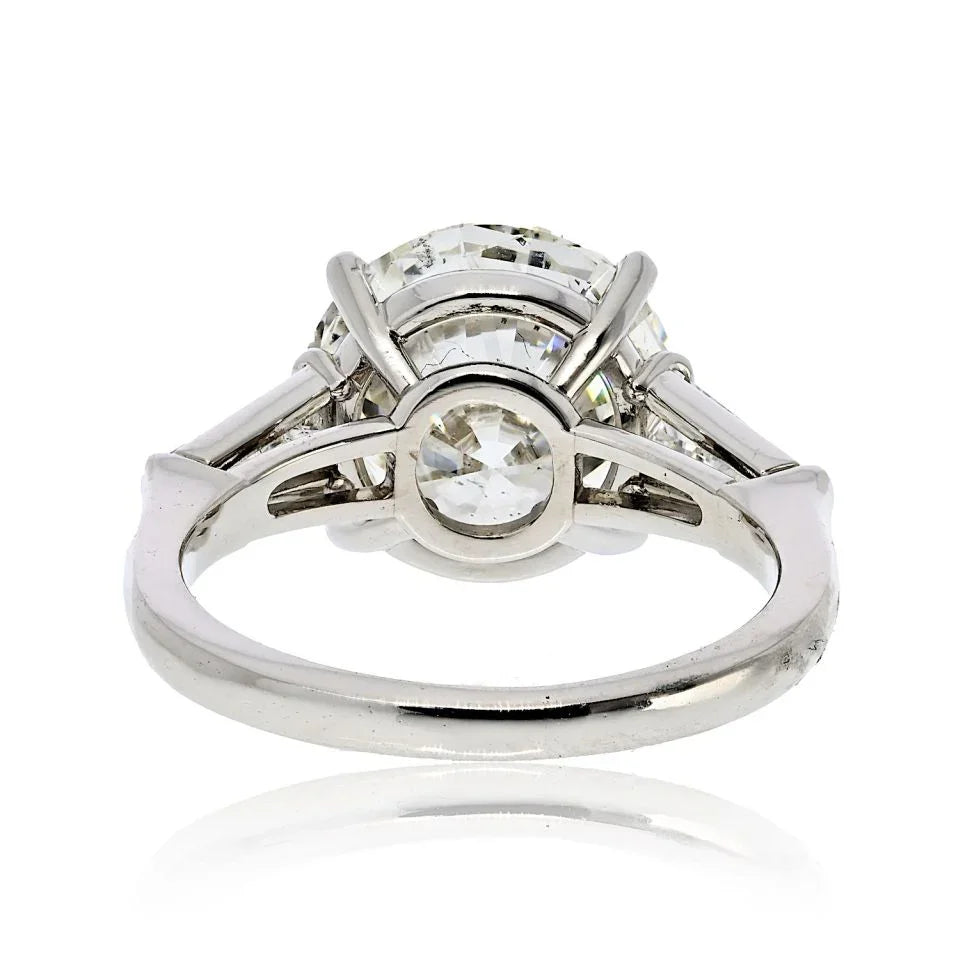 5.70ct carat Round Diamond I/SI1 GIA Engagement Ring - The Back Vault