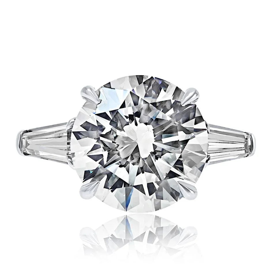 5.70ct carat Round Diamond I/SI1 GIA Engagement Ring - The Back Vault