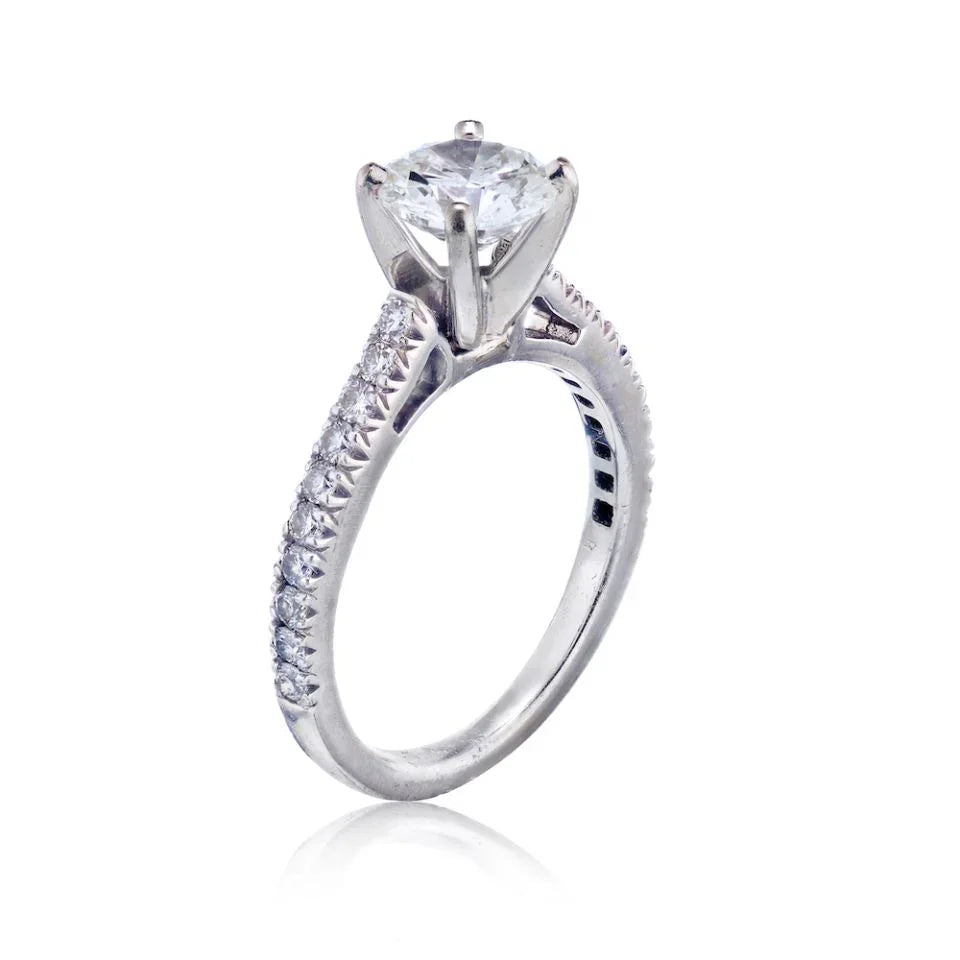 1.01 carat Round Diamond I/I1 GIA Ring - The Back Vault