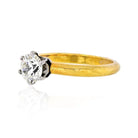 1.00 carat Old European Cut Diamond K/VS1 EGLUS Solitaire Engagement Ring - The Back Vault