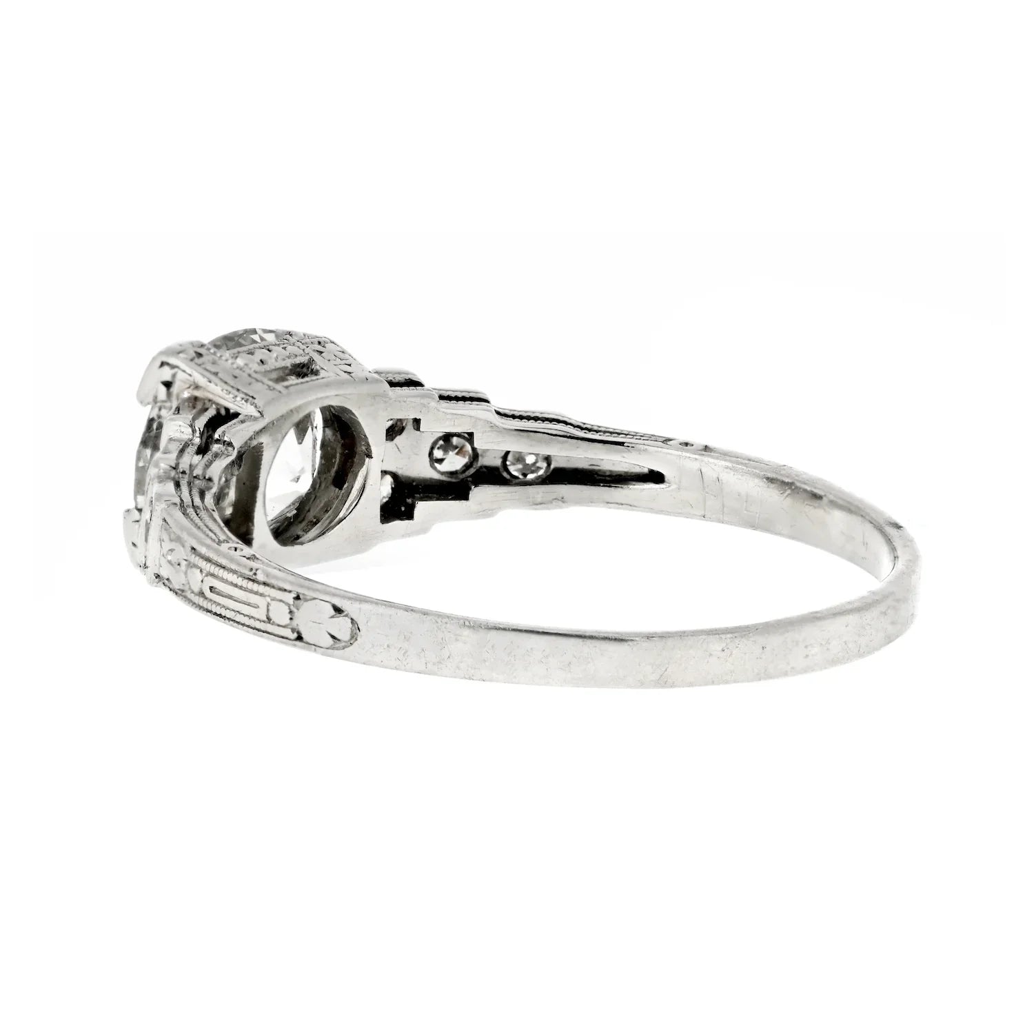 1.13 carat Old European Cut Vintage Diamond Engagement Ring - The Back Vault
