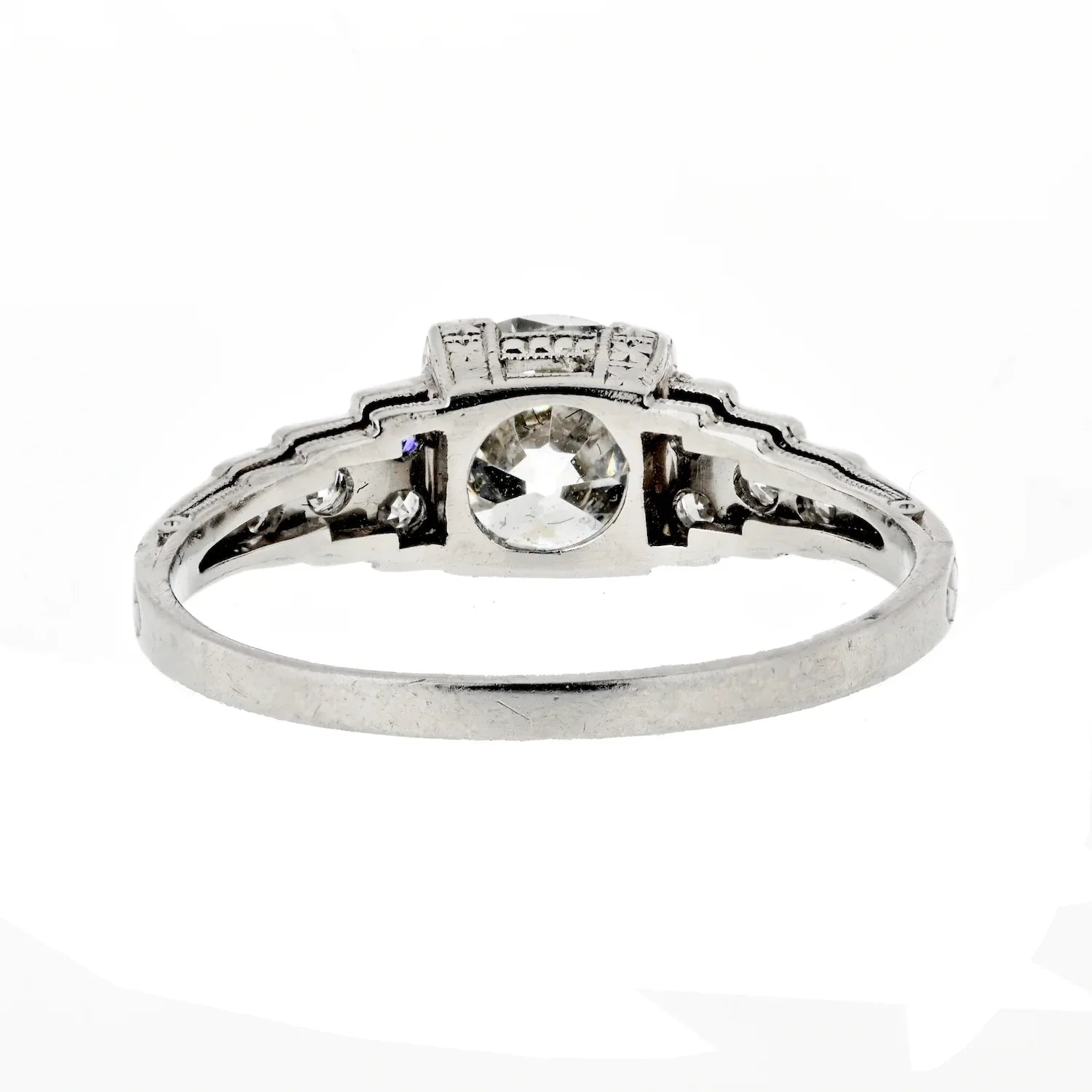 1.13 carat Old European Cut Vintage Diamond Engagement Ring - The Back Vault