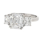 Ascher Cut 3 carat Emerald Cut Diamond D/VVS2 GIA Engagement Ring - The Back Vault
