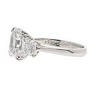 Ascher Cut 3 carat Emerald Cut Diamond D/VVS2 GIA Engagement Ring - The Back Vault