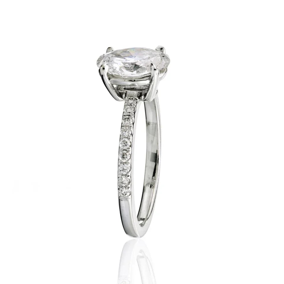 1.06 carat Round Diamond L/SI1 Ring - The Back Vault