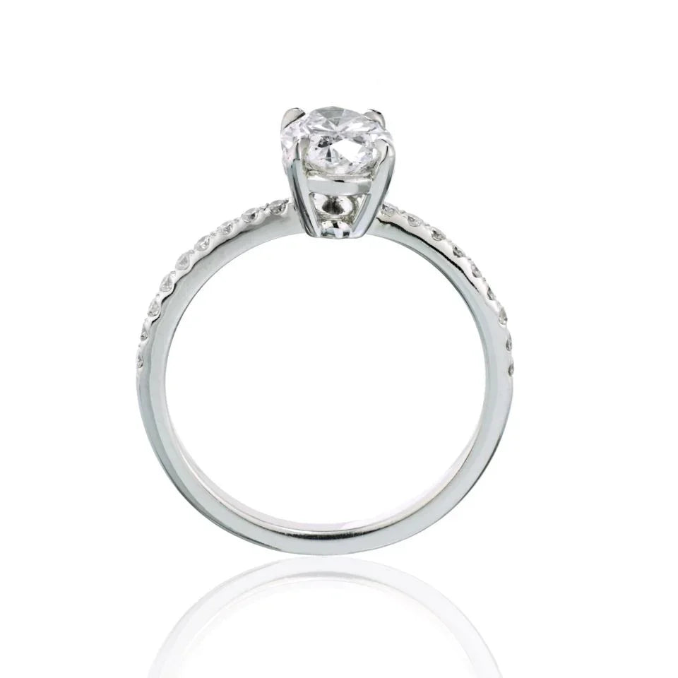 1.06 carat Round Diamond L/SI1 Ring - The Back Vault
