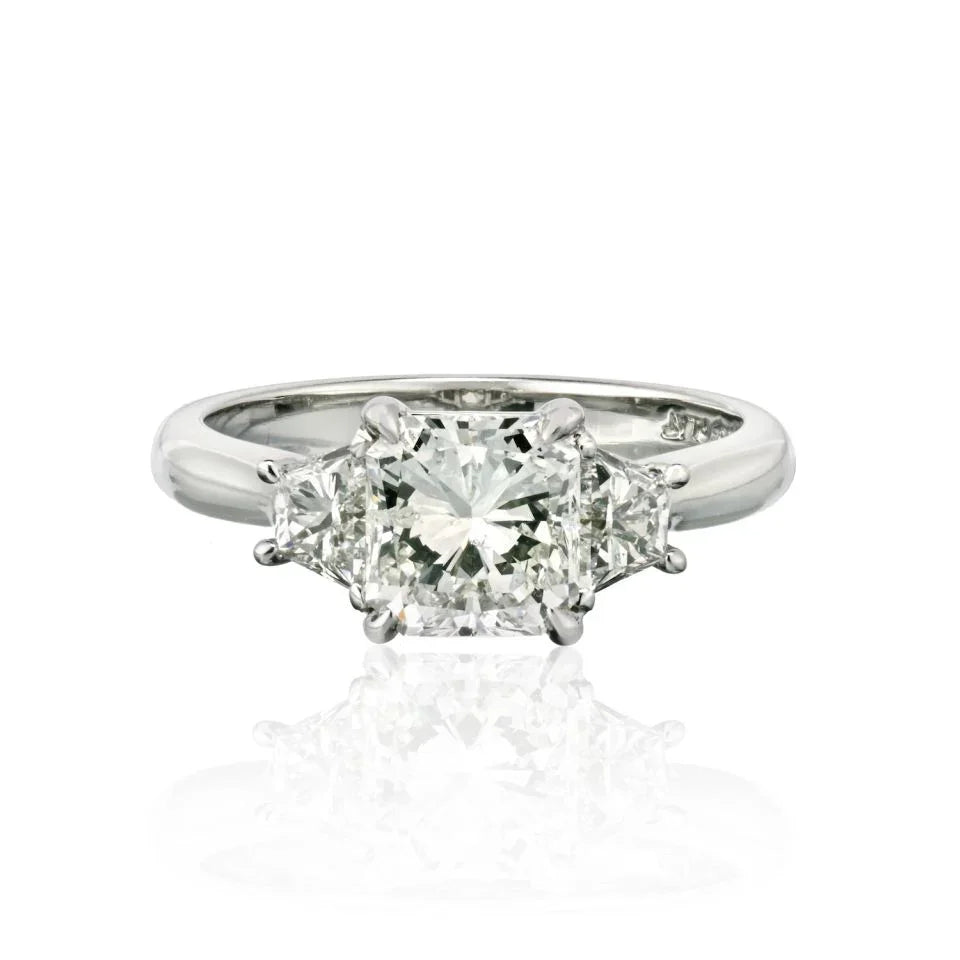 1.50 carat Radiant Cut Diamond H/SI2 GIA Ring - The Back Vault