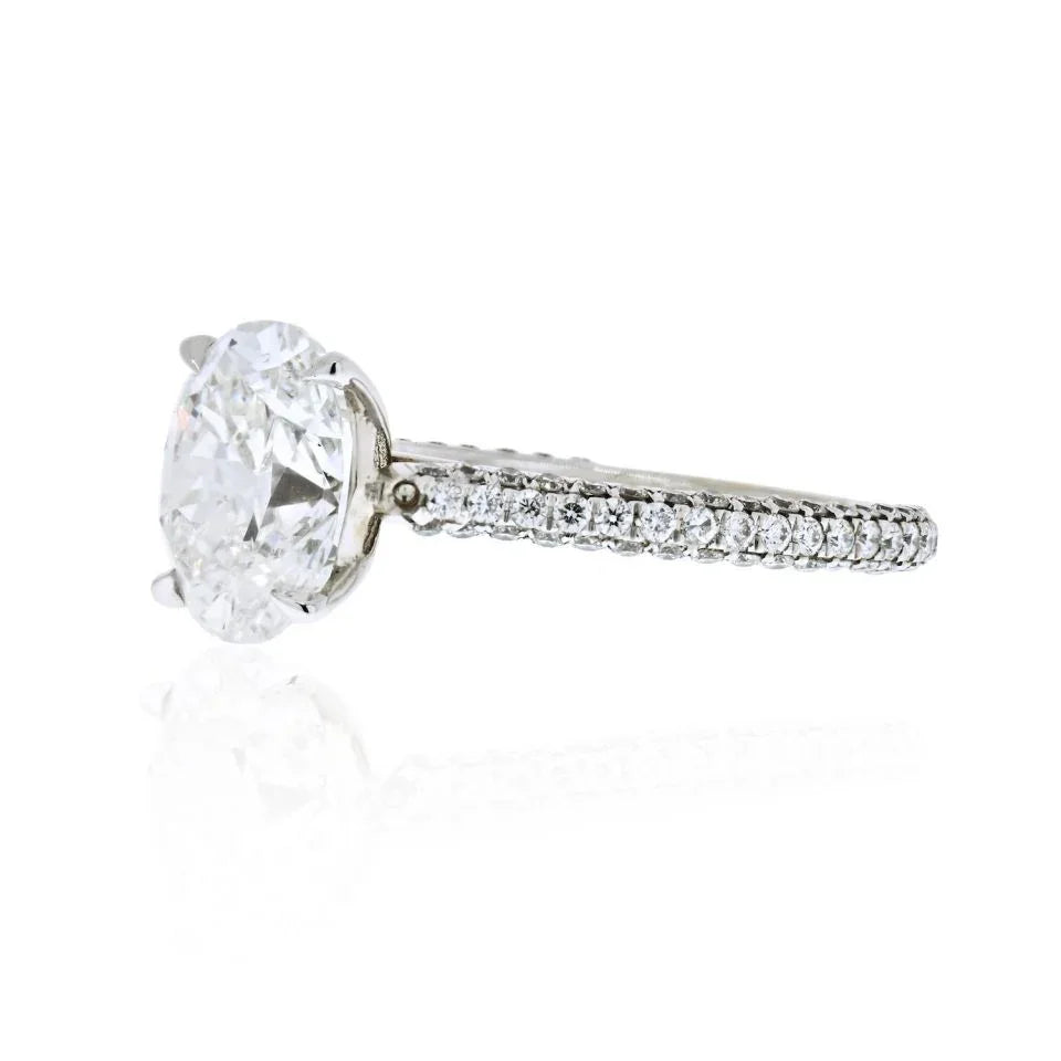 2 carat Oval Diamond E/SI2 GIA Ring - The Back Vault