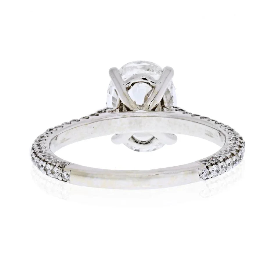 2 carat Oval Diamond E/SI2 GIA Ring - The Back Vault