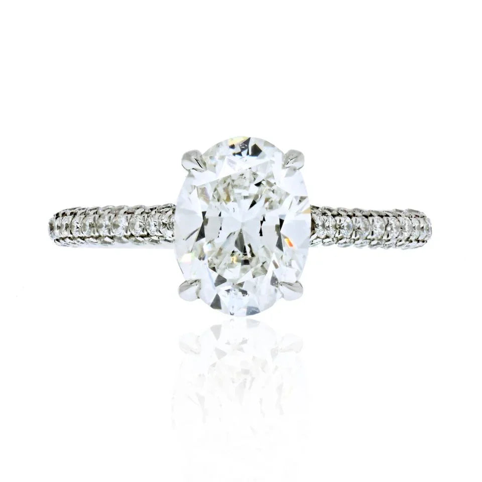 2 carat Oval Diamond E/SI2 GIA Ring - The Back Vault