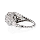 Art Deco 2 carat Old European Cut Diamond J/SI2 GIA 10 RB's Ring - The Back Vault