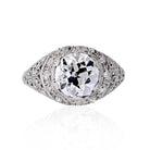 Art Deco 2 carat Old European Cut Diamond J/SI2 GIA 10 RB's Ring - The Back Vault