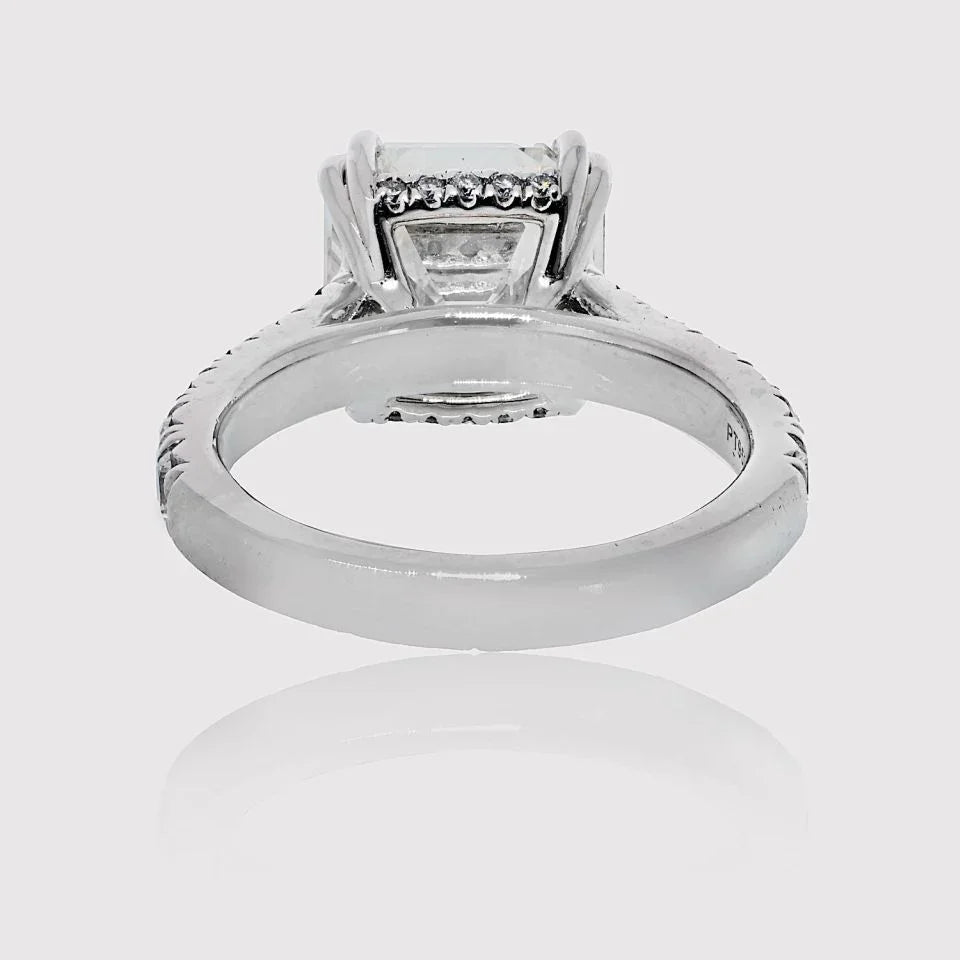 5 carat Emerald Cut Diamond H/SI1 GIA Engagement Ring - The Back Vault