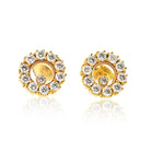 Chopard 18K Yellow Gold Happy Diamond Round 1.20cttw Stud Earrings - The Back Vault