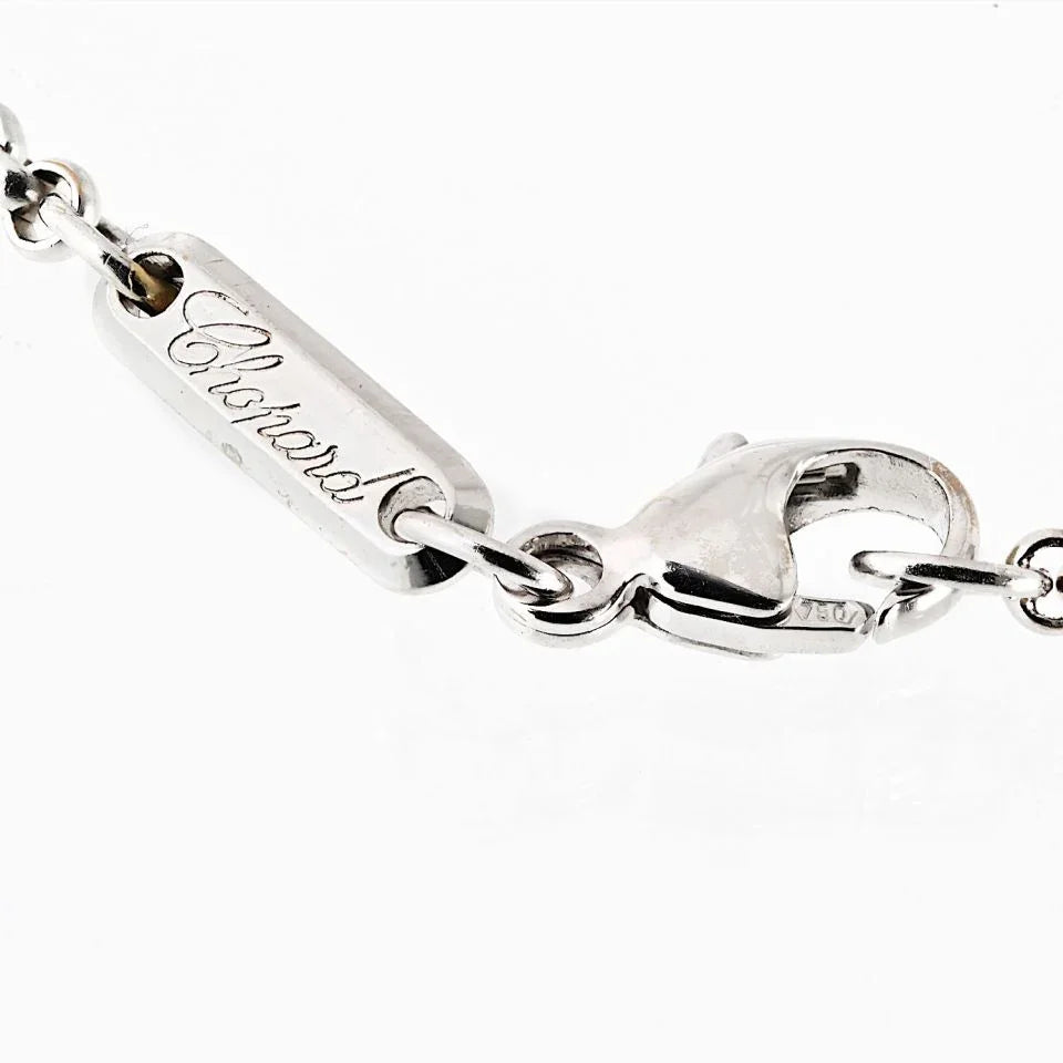 Chopard Happy Diamonds 18K White Gold 0.72cttw Diamond Love Word Necklace - The Back Vault