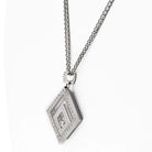 Chopard 18K White Gold 1.50cttw Happy Diamond Square Necklace - The Back Vault