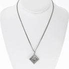 Chopard 18K White Gold 1.50cttw Happy Diamond Square Necklace - The Back Vault