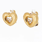 Chopard Happy Diamonds 18K Yellow Gold Three Diamond Floating 0.25cttw Earrings - The Back Vault