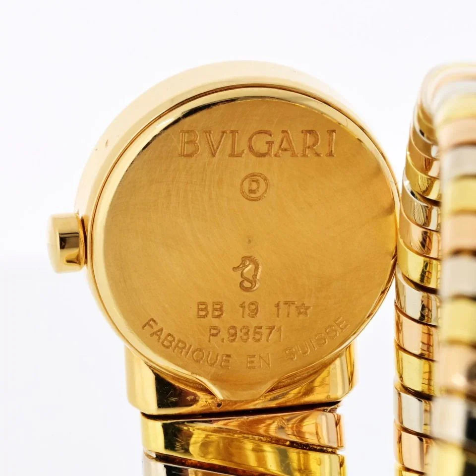 Bvlgari Tubogas 18K Tri Color Serpenti BB 19 1 T Watch - The Back Vault