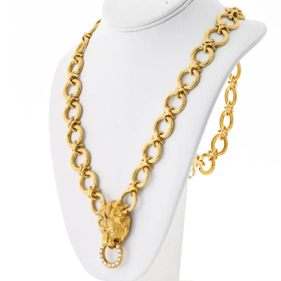 Van Cleef & Arpels 18K Yellow Gold 30 Inches Convertable Bracelet Brooch Necklace - The Back Vault