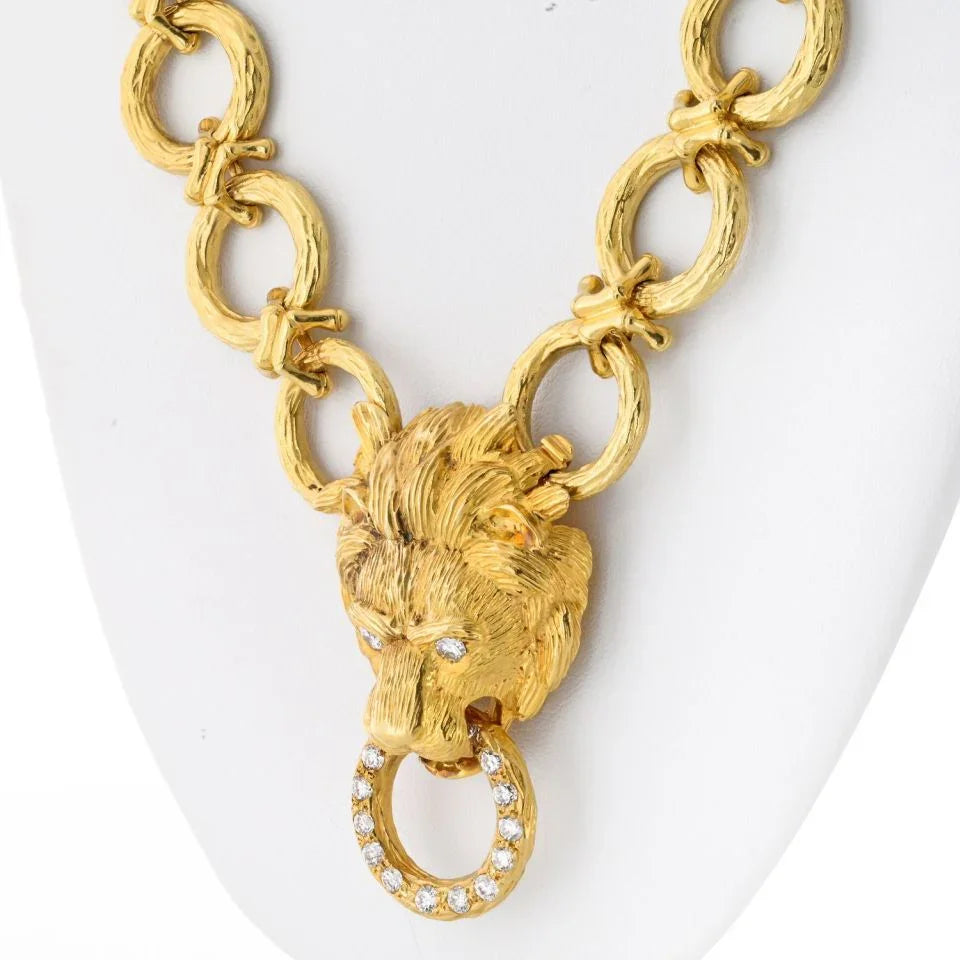 Van Cleef & Arpels 18K Yellow Gold 30 Inches Convertable Bracelet Brooch Necklace - The Back Vault
