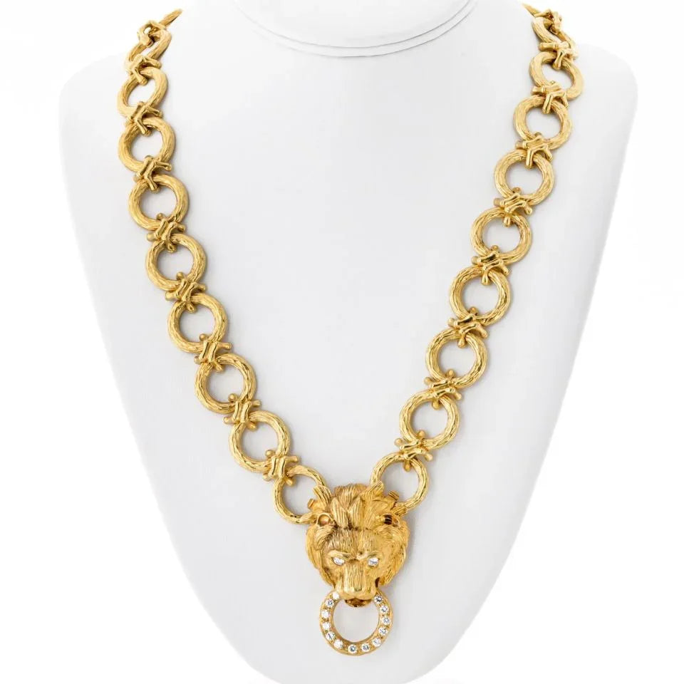 Van Cleef & Arpels 18K Yellow Gold 30 Inches Convertable Bracelet Brooch Necklace - The Back Vault
