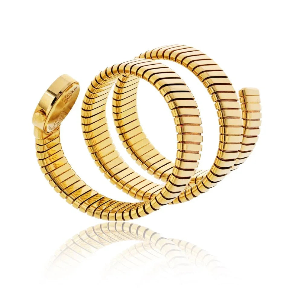 Bvlgari Tubogas 18K Yellow Gold Serpenti BB 19 1 T Watch - The Back Vault