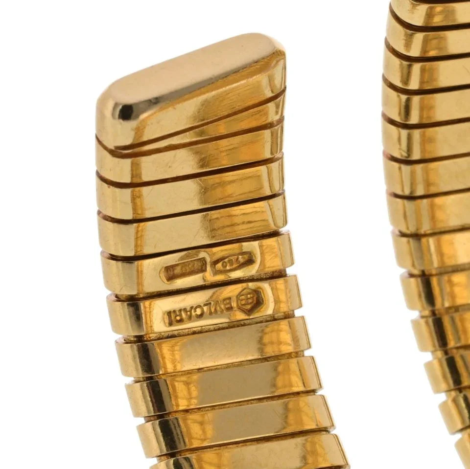 Bvlgari Tubogas 18K Yellow Gold Serpenti BB 19 1 T Watch - The Back Vault