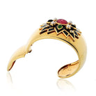 Verdura 18K Yellow Gold Maltese Cross Sunburst Bracelet - The Back Vault