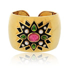 Verdura 18K Yellow Gold Maltese Cross Sunburst Bracelet - The Back Vault