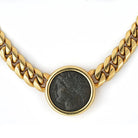 Bvlgari 18K Yellow Gold Monete Coin 4 BC Sicilian Greek Necklace - The Back Vault
