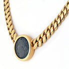 Bvlgari 18K Yellow Gold Monete Coin 4 BC Sicilian Greek Necklace - The Back Vault