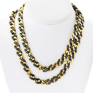 Bvlgari 18K Yellow Gold 34 Inches Curb Link Necklace