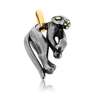 Cartier Panthere 18K Yellow Gold Hematite Panthere Pendant - The Back Vault