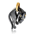 Cartier Panthere 18K Yellow Gold Hematite Panthere Pendant - The Back Vault