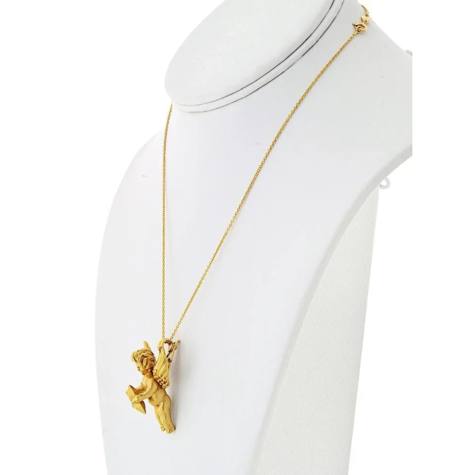 Kieselstein Cord 18K Yellow Gold Angel Charm Pendant - The Back Vault