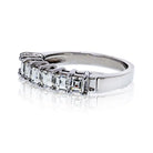 Platinum 1.75cttw Square Emerald Cut Diamond Wedding Band - The Back Vault
