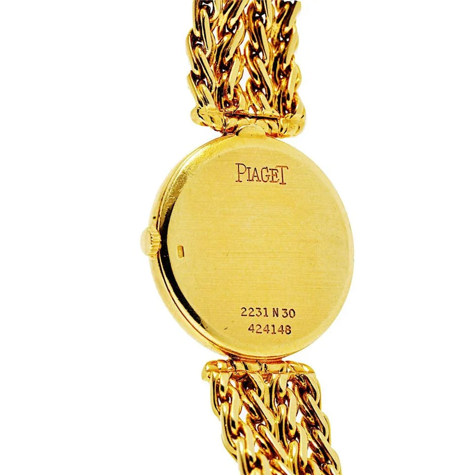 Piaget Slim 18K Yellow Gold Ref. 2231N36, 18 Jewels, Round Dial, 23mm Watch - The Back Vault